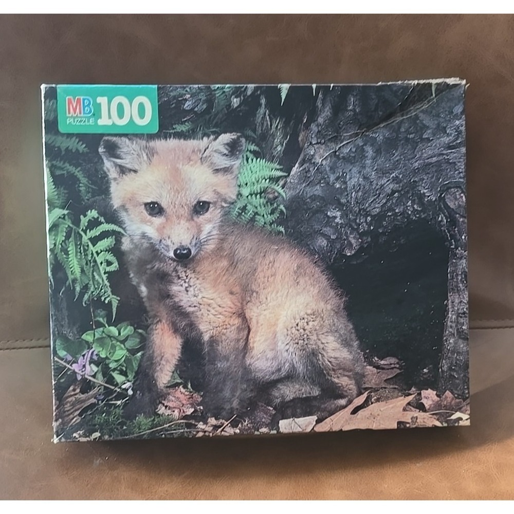 NIB Vintage 1994 Milton Bradley Red Fox USA 100 Piece Junior Jigsaw Puzzle